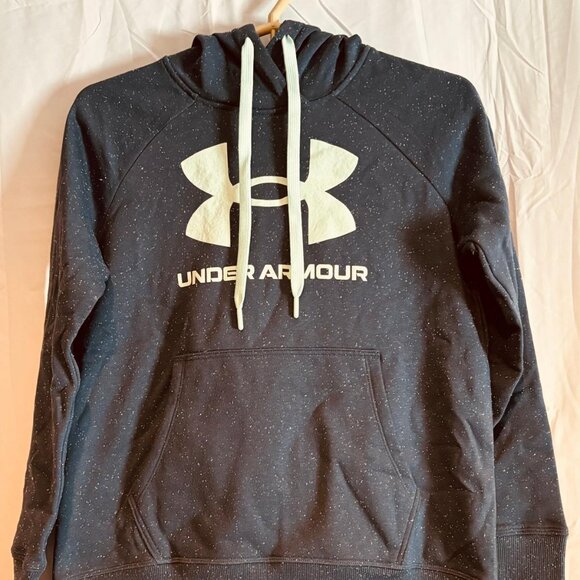 Under Armour Women’s Rival Fleece Logo Hoodie Navy XS - Picture 1 of 7